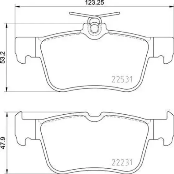 Brembo Arka Fren Balatası – P24175 ürün görseli