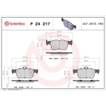 Brembo Arka Fren Balatası – P24217