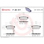 Brembo Arka Fren Balatası – P28017