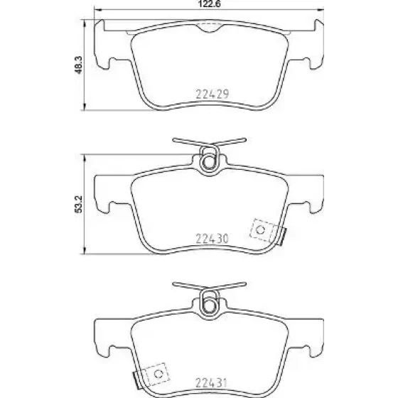 Brembo Arka Fren Balatası – P28089 ürün görseli