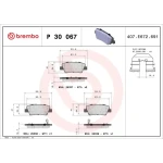 Brembo Arka Fren Balatası – P30067