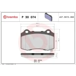 Brembo Arka Fren Balatası – P30074