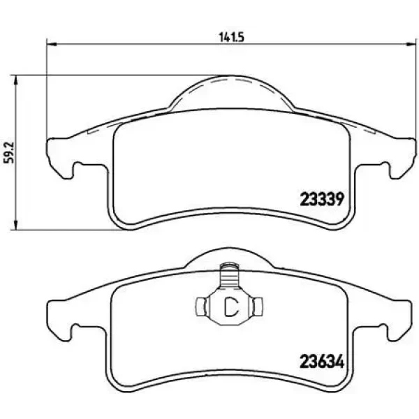 Brembo Arka Fren Balatası – P37006