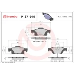 Brembo Arka Fren Balatası – P37016