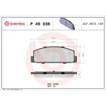 Brembo Arka Fren Balatası – P49036