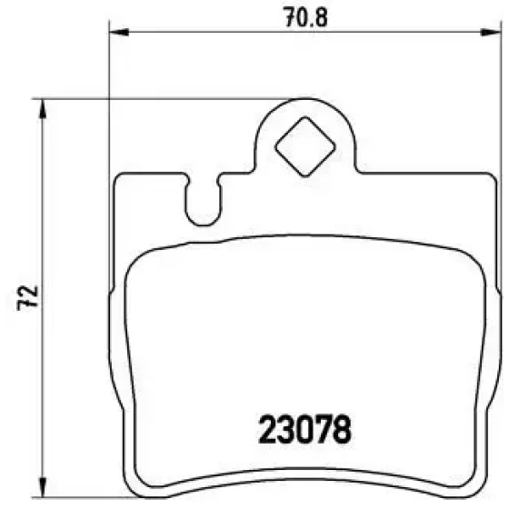 Brembo Arka Fren Balatası – P50042 / OEM A0034201920 ürün görseli