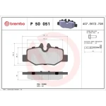 Brembo Arka Fren Balatası – P50051