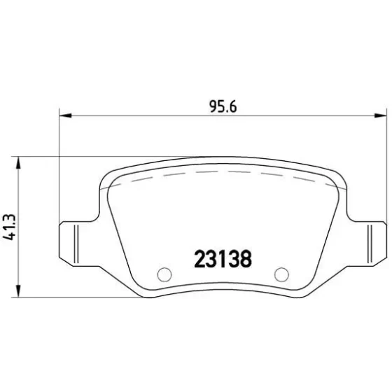 Brembo Arka Fren Balatası – P50058 / OEM A4144200120 ürün görseli
