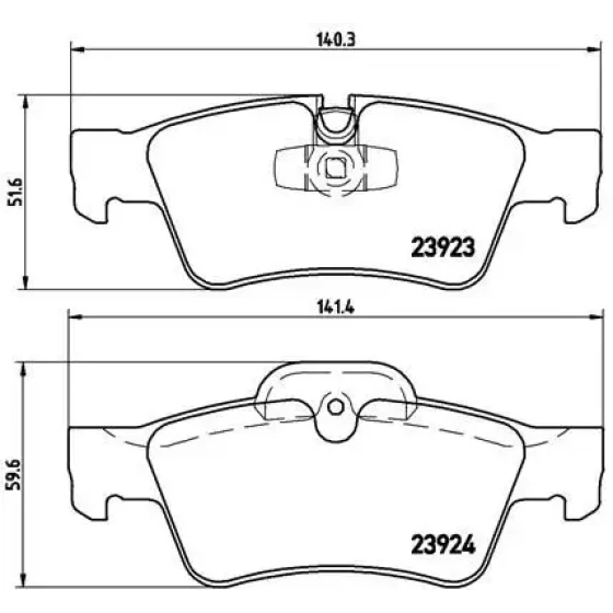 Brembo Arka Fren Balatası – P50064 ürün görseli
