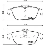 Brembo Arka Fren Balatası – P50104