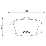 Brembo Arka Fren Balatası – P56032 / OEM 4406099B85