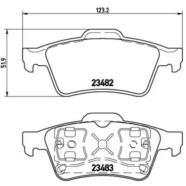 Brembo Arka Fren Balatası – P59044