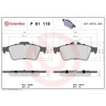 Brembo Arka Fren Balatası – P61110