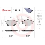 Brembo Arka Fren Balatası – P61124