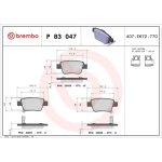 Brembo Arka Fren Balatası – P83047