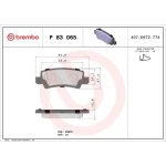 Brembo Arka Fren Balatası – P83065