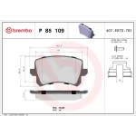 Brembo Arka Fren Balatası – P85109