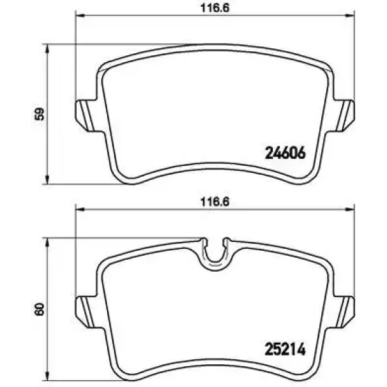 Brembo Arka Fren Balatası – P85119 ürün görseli