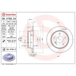 Brembo Arka Fren Diski – 08.4738.21 / OEM F3501110
