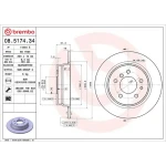 Brembo Arka Fren Diski – 08.5174.34 / OEM 34211162305