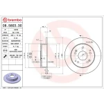 Brembo Arka Fren Diski – 08.5803.30 / OEM 42510S5TE00