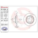 Brembo Arka Fren Diski – 08.C659.11 / OEM 1642776280