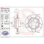 Brembo Arka Fren Diski – 09.7702.75 / OEM 34216855154