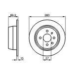 Bosch Arka Fren Diski – 0986478086