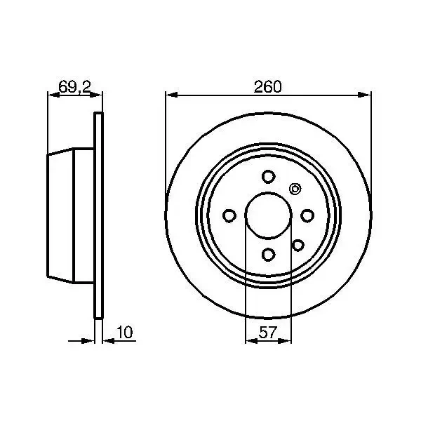 Bosch Arka Fren Diski – 0986478086