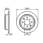 Bosch Arka Fren Diski – 0986478350