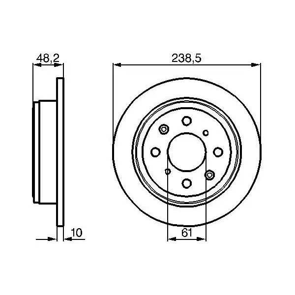Bosch Arka Fren Diski – 0986478350