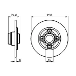 Bosch Arka Fren Diski – 0986478557