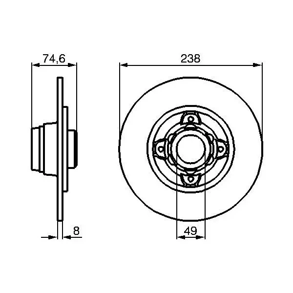 Bosch Arka Fren Diski – 0986478557