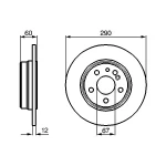 Bosch Arka Fren Diski – 0986478607 / OEM A1404230612