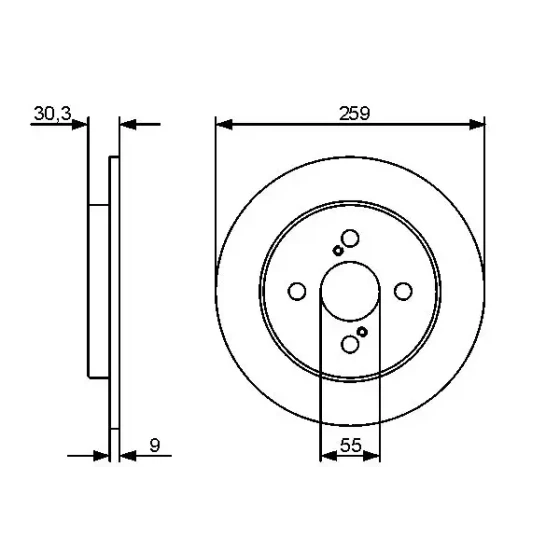 Bosch Arka Fren Diski – 0986479420 / OEM 424310D110 ürün görseli