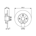 Bosch Arka Fren Diski – 0986479S43
