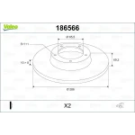 Valeo Arka Fren Diski – 186566