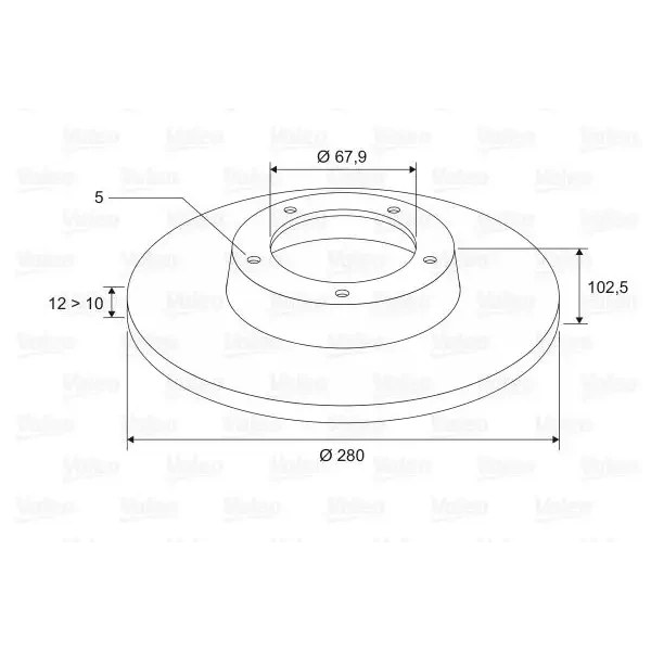 Valeo Arka Fren Diski – 186713