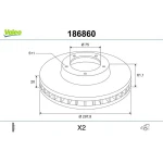 Valeo Arka Fren Diski – 186860