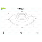 Valeo Arka Fren Diski – 197021