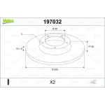 Valeo Arka Fren Diski – 197032 / OEM 4B0615601B