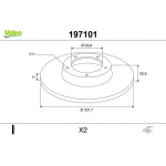 Valeo Arka Fren Diski – 197101