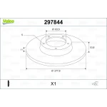 Valeo Arka Fren Diski – 297844 / OEM 4367108