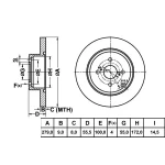 MGA Arka Fren Diski – 50256 / OEM 4243102080