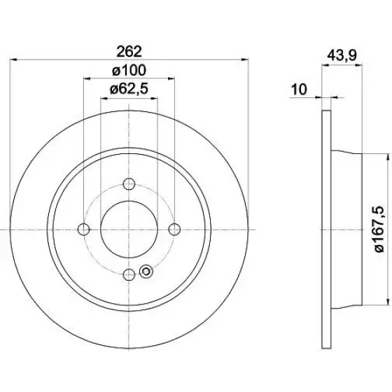 MGA Arka Fren Diski – 50382 / OEM 584110U300 ürün görseli