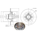 MGA Arka Fren Diski – 50412 / OEM 424966