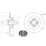 MGA Arka Fren Diski – 50419 / OEM 7701207898