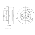 MGA Arka Fren Diski – 50497 / OEM 432064EA0A