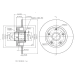 MGA Arka Fren Diski – 50563 / OEM 432006506R