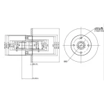 MGA Arka Fren Diski – 50584 / OEM 6N0615601